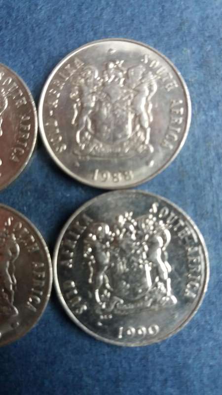 South Africa 1987, 1988, 1989 & 1990  20 cents * UNC - 4 x coins*