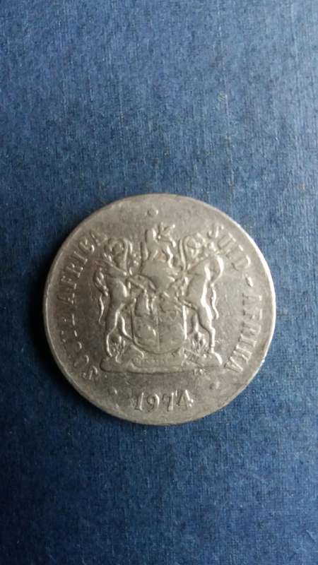 South Africa 1974 50 cent * Mintage 1 942 000*