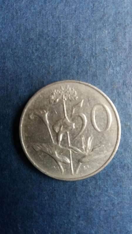 South Africa 1974 50 cent * Mintage 1 942 000*