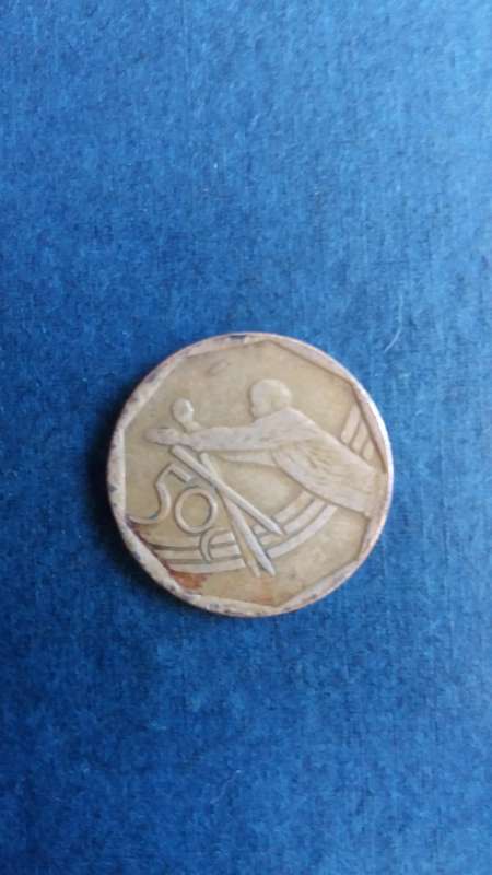 South Africa 2003 50 cents - ICC Cricket World Cup* Mintage 11 749*