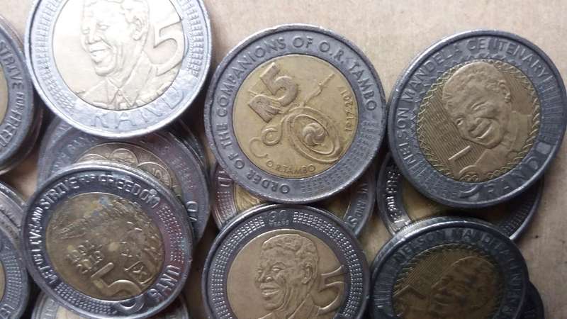 South Africa lot of 50 commemorative R5 coins