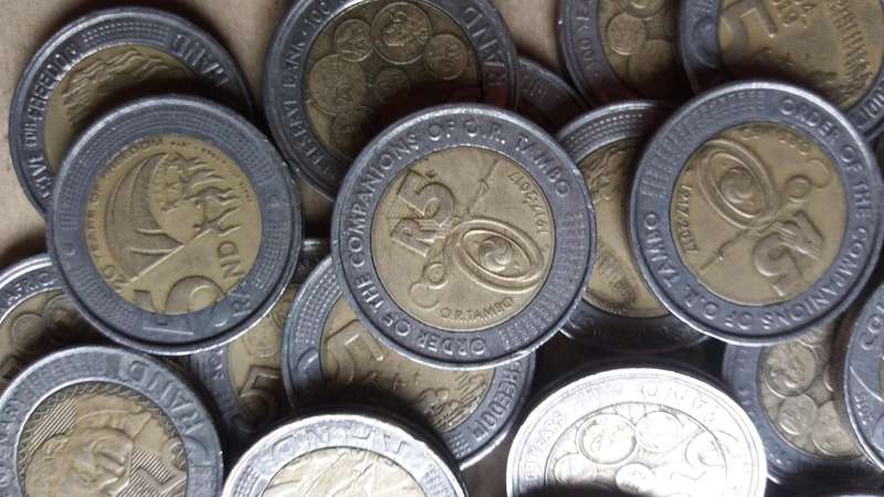 South Africa lot of 50 commemorative R5 coins