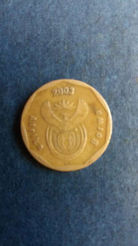 South Africa 2003 50 cents - ICC Cricket World Cup* Mintage 11 749*