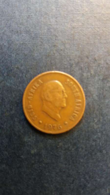 South Africa 1976 1 cent *JJ Fouche*