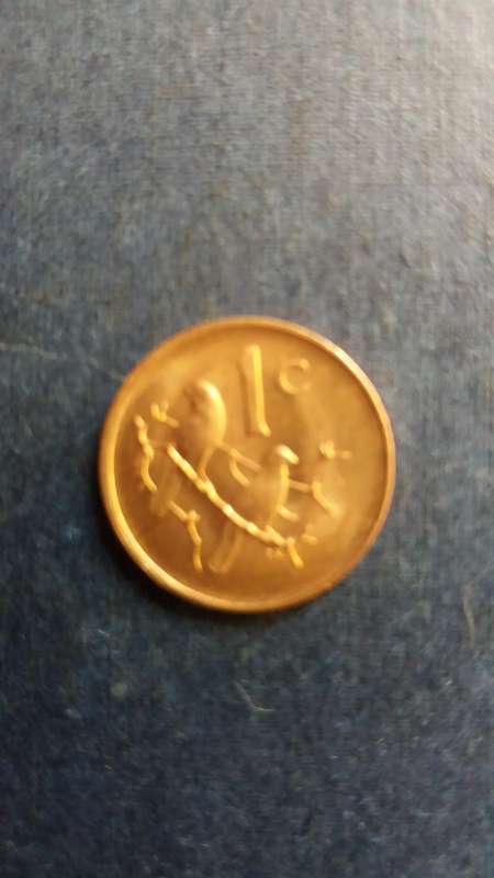 South Africa 1976 1 cent *JJ Fouche* AU Condition