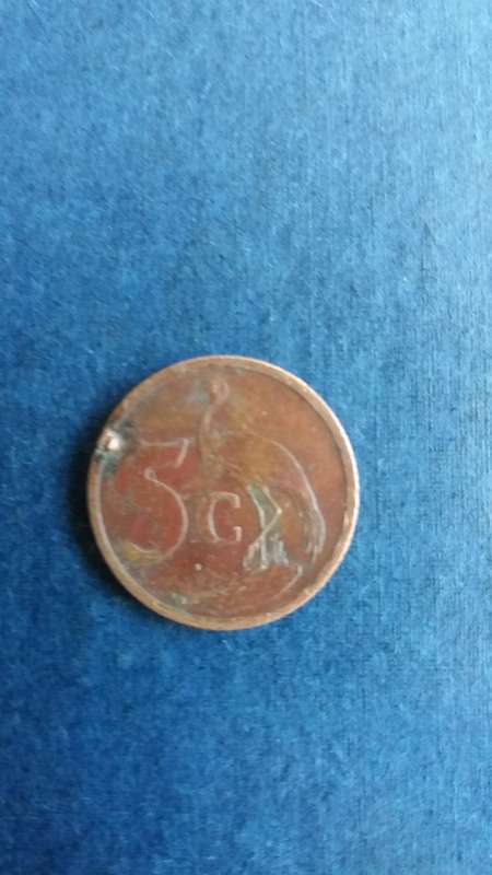 South Africa 2000 5 cent * New Coat of Arms* - use as a filler