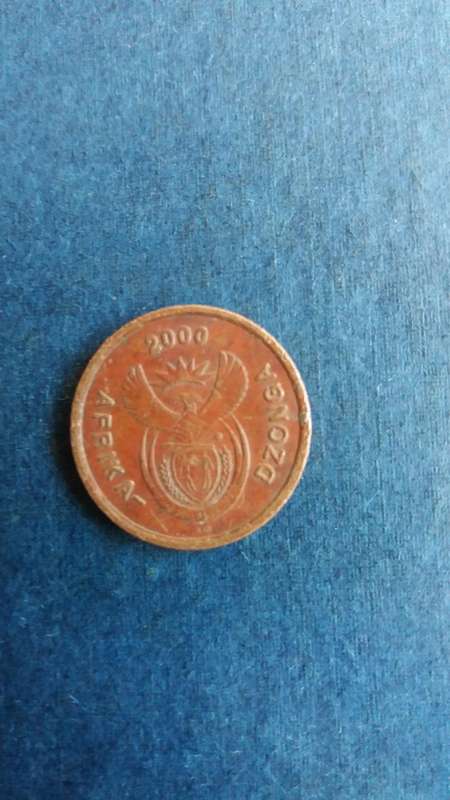 South Africa 2000 5 cent * New Coat of Arms* - use as a filler
