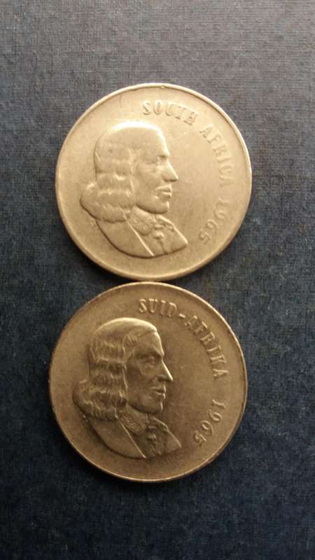 South Africa 1965 20 cent * English & Afrikaans Legend - Jan Van Riebeeck*
