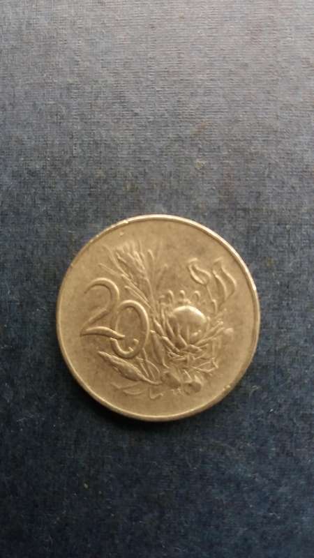 South Africa 1966 20 cent * Afrikaans Legend - Jan Van Riebeeck* Mintage 4049 000