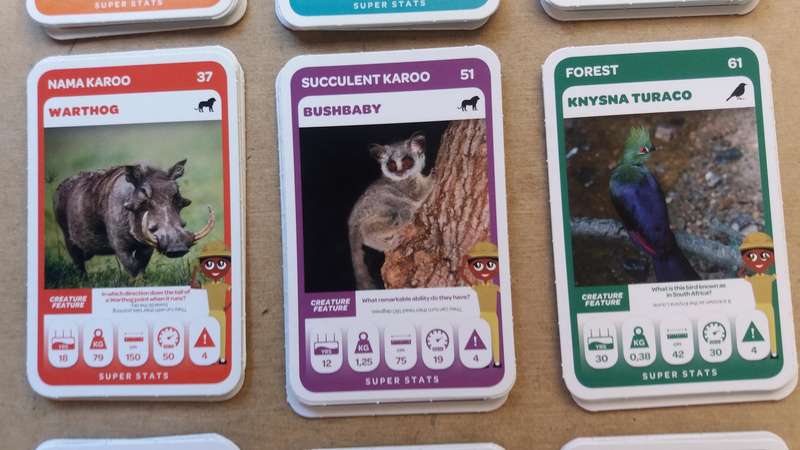 Pick n Pay Super Animals Green Cards 73 cards in sequence & 46 duplicates