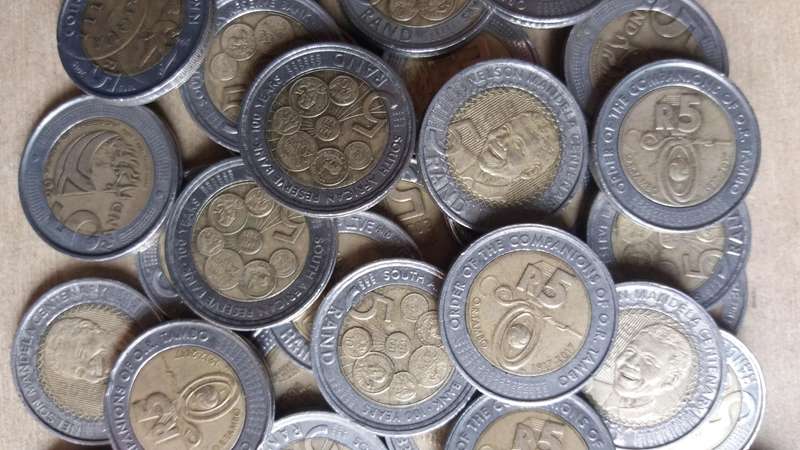 South Africa lot of 50 commemorative R5 coins