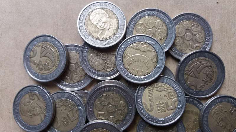 South Africa lot of 50 commemorative R5 coins