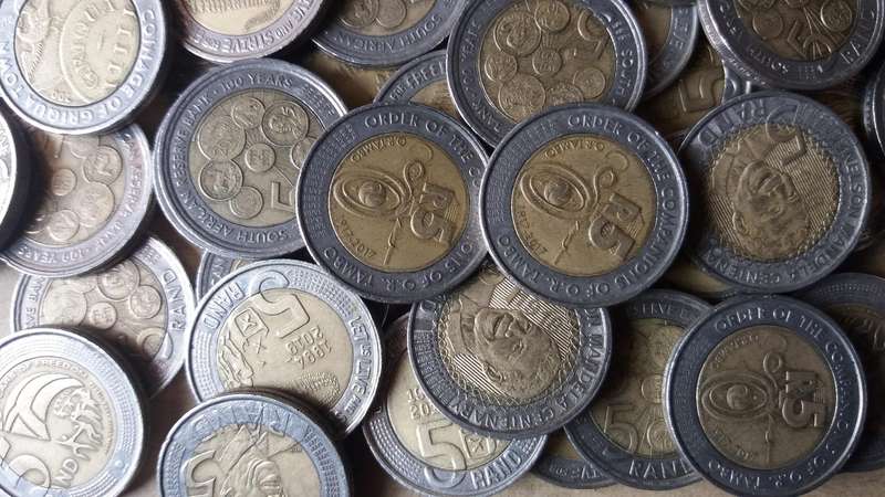 South Africa lot of 50 commemorative R5 coins