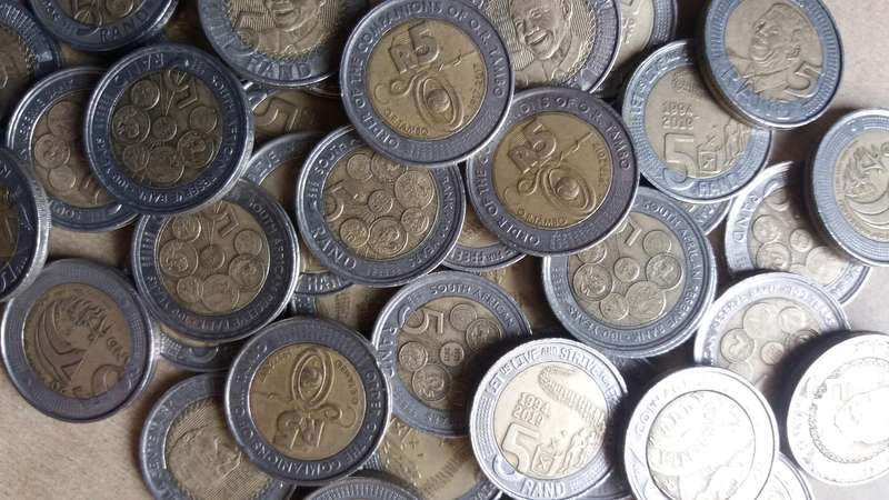 South Africa lot of 50 commemorative R5 coins