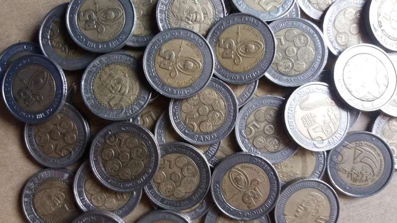 South Africa lot of 50 commemorative R5 coins