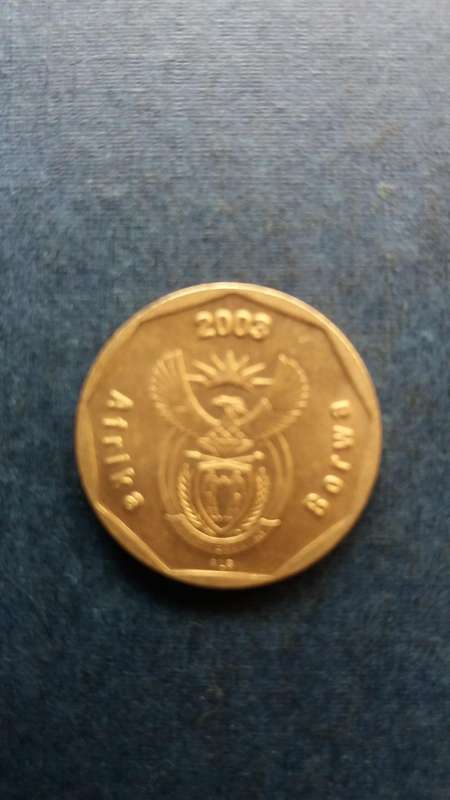South Africa 2003 50 cents - ICC Cricket World Cup* Mintage 11 749* AU/UNC Condition