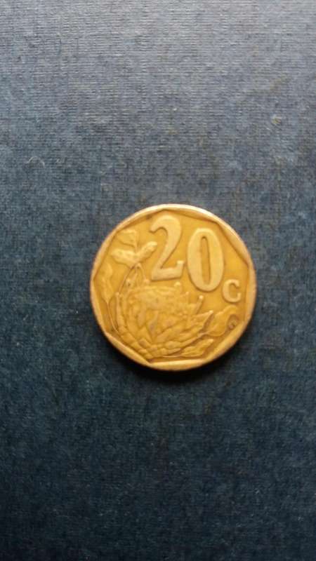 South Africa 1997 20 cent