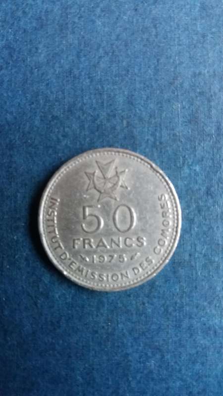 Comoro Island 1975 50 Francs