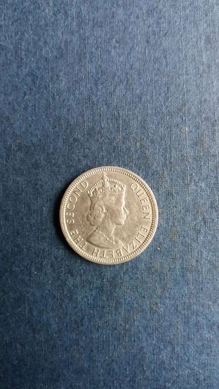 Mauritius 1975 1/4 rupee Queen Elizabeth 2nd
