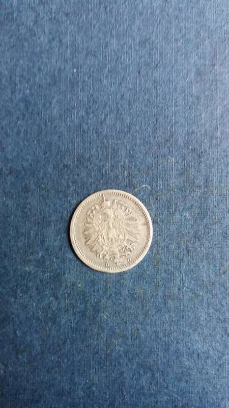 Germany 20 Pfennigs 1876 D - Wilhelm I * 90 % Silver*