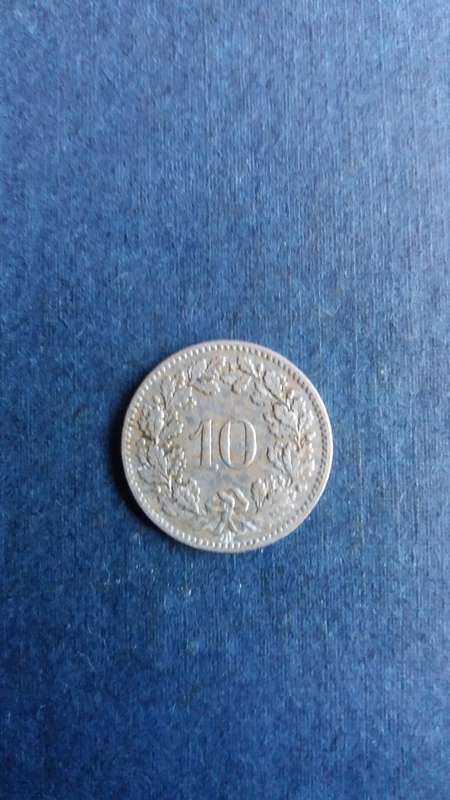 Switzerland 1908 10 Rappen *Mintage 2 000 000*