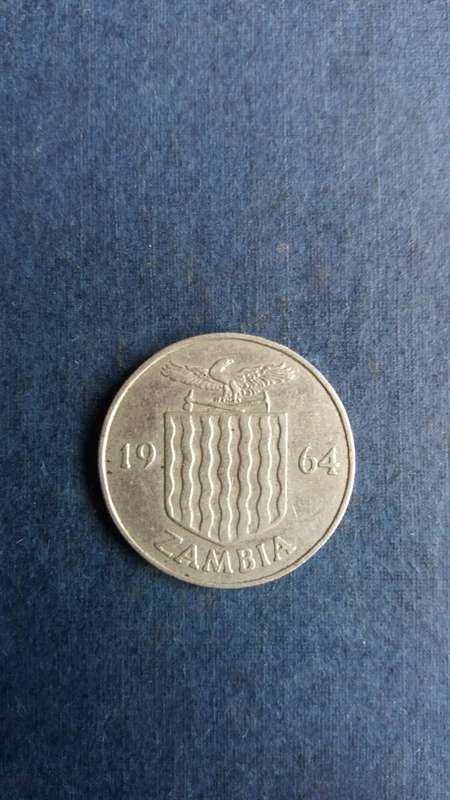 Zambia 1964 1 Shilling * Mintage 7 000 000*