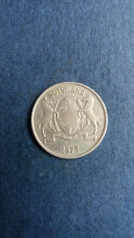 Botswana 1977 25 Thebe * Mintage 250 000*