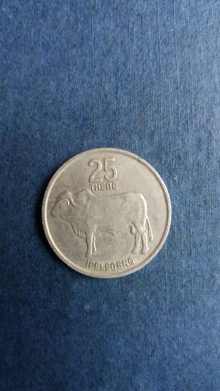 Botswana 1977 25 Thebe * Mintage 250 000*