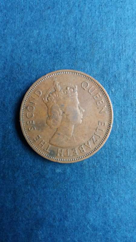 Mauritius 1971 5 cents Queen Elizabeth 2nd * Mintage 500 000*