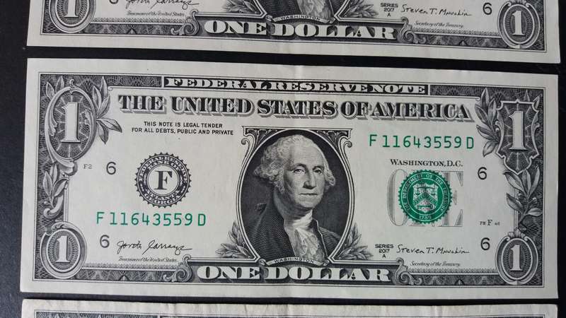 United states of America 2017 - 3 x 1 Dollar Bank note
