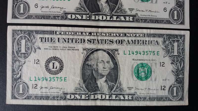 United states of America 2017 - 3 x 1 Dollar Bank note