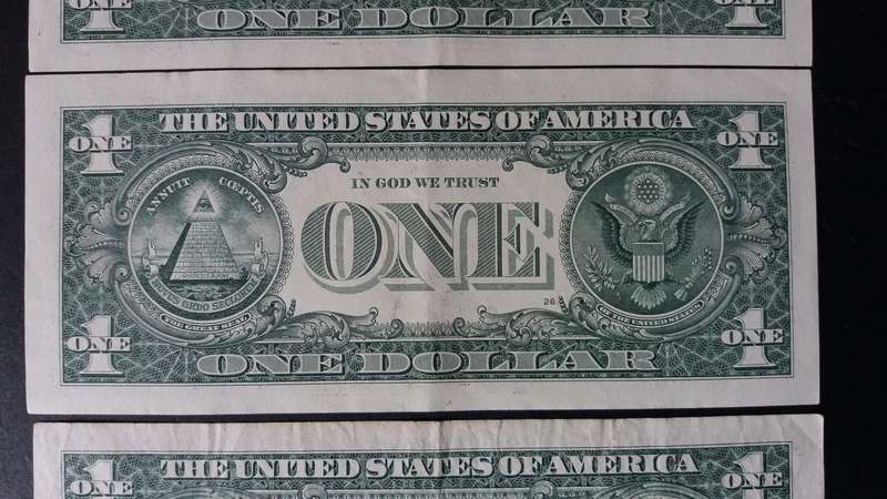 United states of America 2017 - 3 x 1 Dollar Bank note