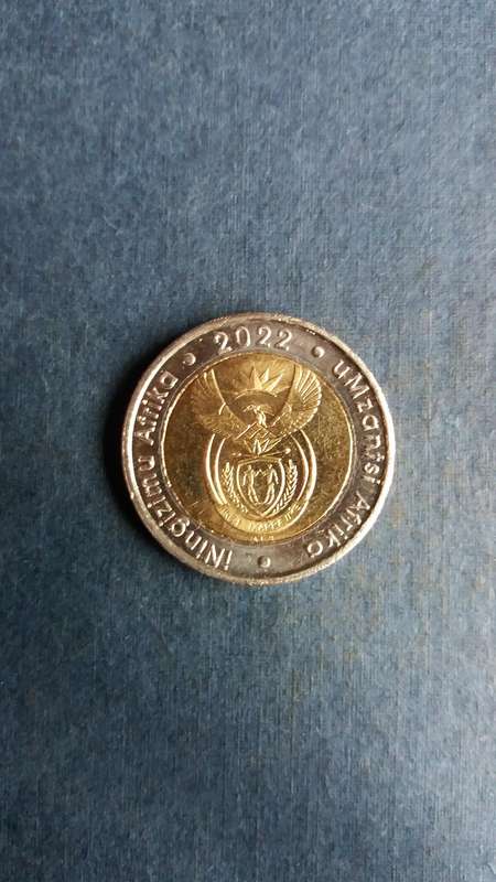 South Africa 2022 R5  * AU/UNC condition - A beauty of a coin* Last of the Wildebeest R5