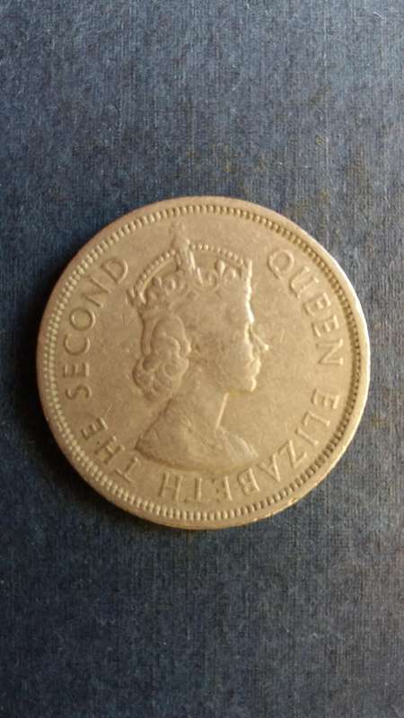 Hong Kong 1960 1 Dollar * Queen Elizabeth*