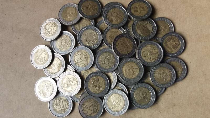 South Africa lot of 50 commemorative R5 coins