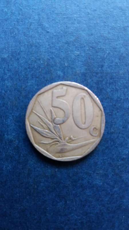 South Africa  1998 50 cents * Mintage 1 152 000 Difficult to find*