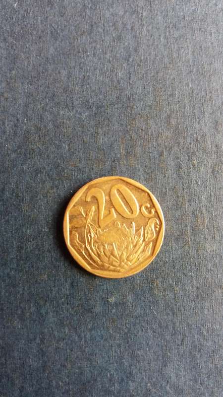 South Africa 2022 20 cent *Condition AU/UNC^ Difficult to find