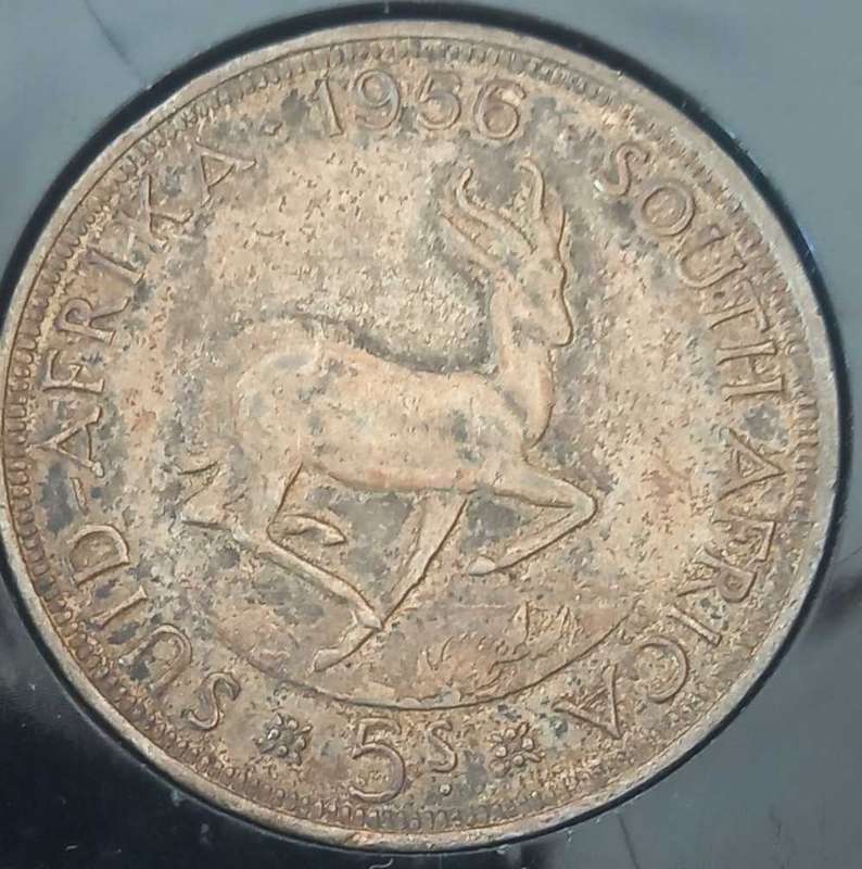 1956 SILVER UNION 5 SHILLING