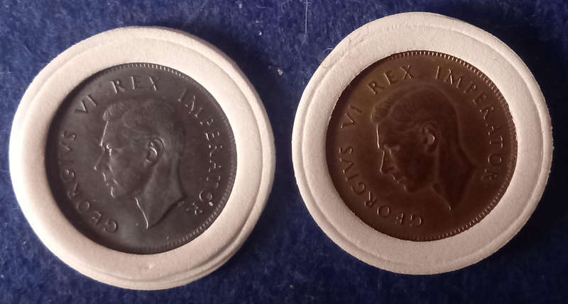 1942 UNION 1/4 FARTHINGS X 2. BID PER COIN TO TAKE BOTH