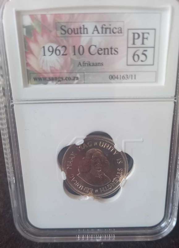 1962 SA GRADED PROOF SET