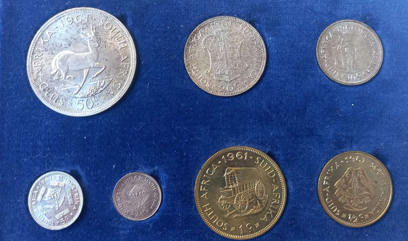 1961 RSA SHORT PROOF SET AS PER SCAN.