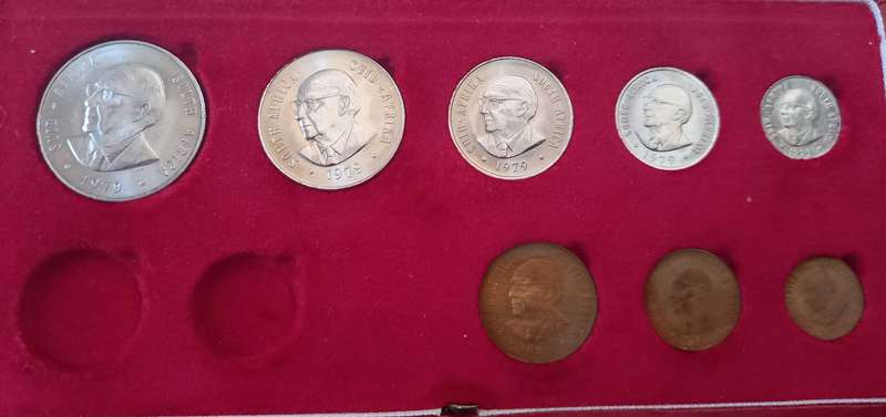 1979 & 1980 RSA COIN SETS AS PER PICTURE. ONE BID  TAKES ALL