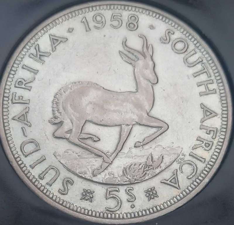 1958 SILVER UNION 5 SHILLING