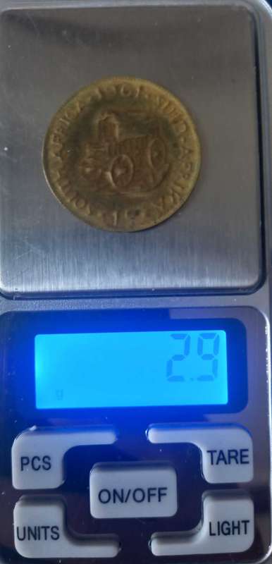 1961 RSA ERROR 1 CENT COIN. ONLY 2.9 gram