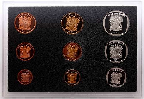 *#* 1997 SA Proof Set  in  Plastic Holder - NO Box, NO CoA - Mintage 3596 *#*