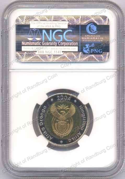 *#* 2004 UNC R5 RSA Coin World Mintmark MS 66 Slabbed *#*