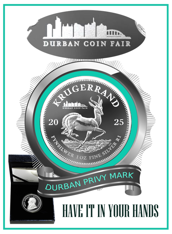 *#* NEW!!! - 2025  Silver 1oz Proof Krugerrand with Durban Coin Fair Privy Mark *#*