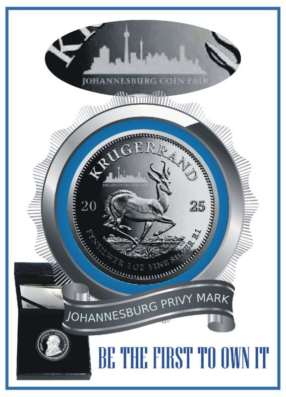*#* 2025 Fine Silver Proof 1oz Krugerrand with Johannesburg Coin Fair Mint mark  *#*