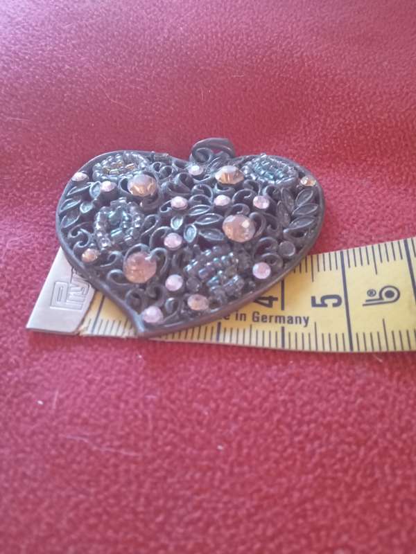 HUGE VINTAGE Copper Pendant