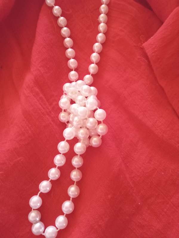 VINTAGE Bridal Faux Pearl Necklace